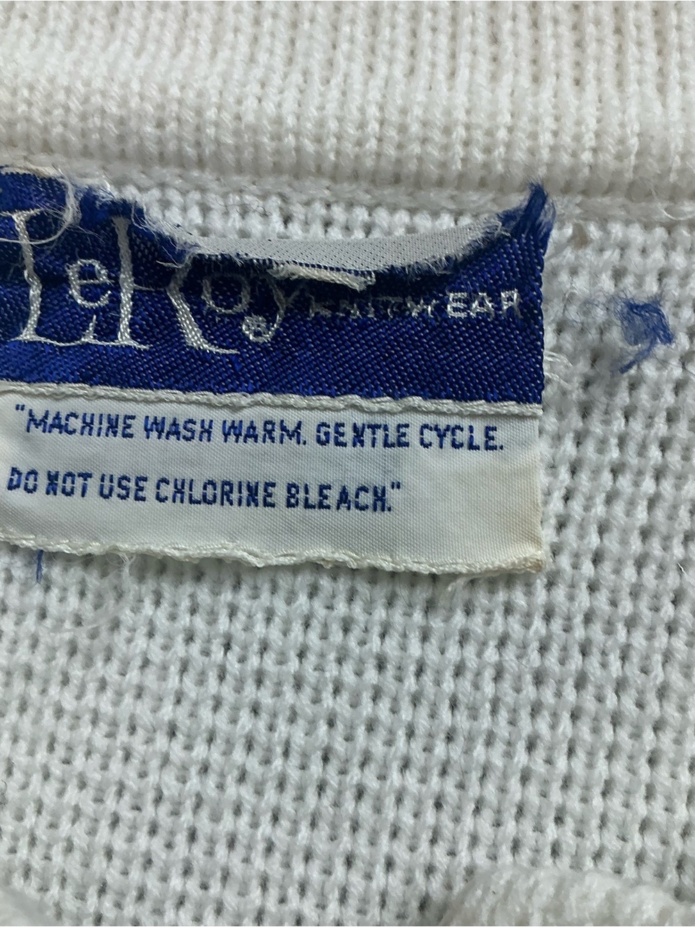 Vintage 1960s LeRoy Golf-Themed acrylic stitched Cardigan Sweater women’s S/M - Picture 4 of 6